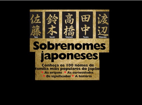 Japão, Nomes e Sobrenomes – os 100 mais